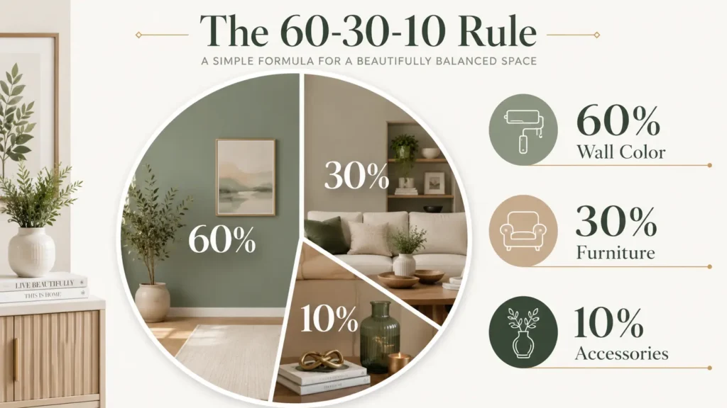 60 30 10 interior color rule example